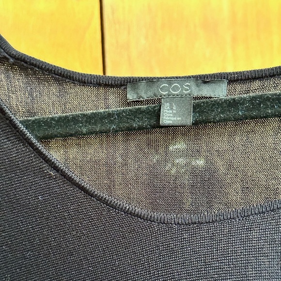 COS 100% Wool Navy Sweater - Picture 2 of 4